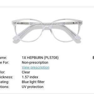 Blue light UV protection glasses